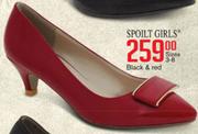 Spoilt Girls Sizes 3-8 Black & Red