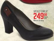 Spoilt Girls Sizes 3-8 Black & Navy