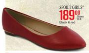 Spoilt Girls Sizes 3-8 Black & Red