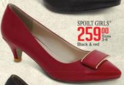 Spoilt Girls Sizes 3-8 Black & Red