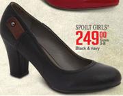 Spoilt Girls Sizes 3-8 Black & Navy