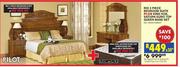 Pilot Rio 3 Piece Bedroom Suite + King Koil Saturn Euro Top Queen Base Set