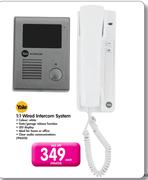Yale 1:1 Wired Intercom System