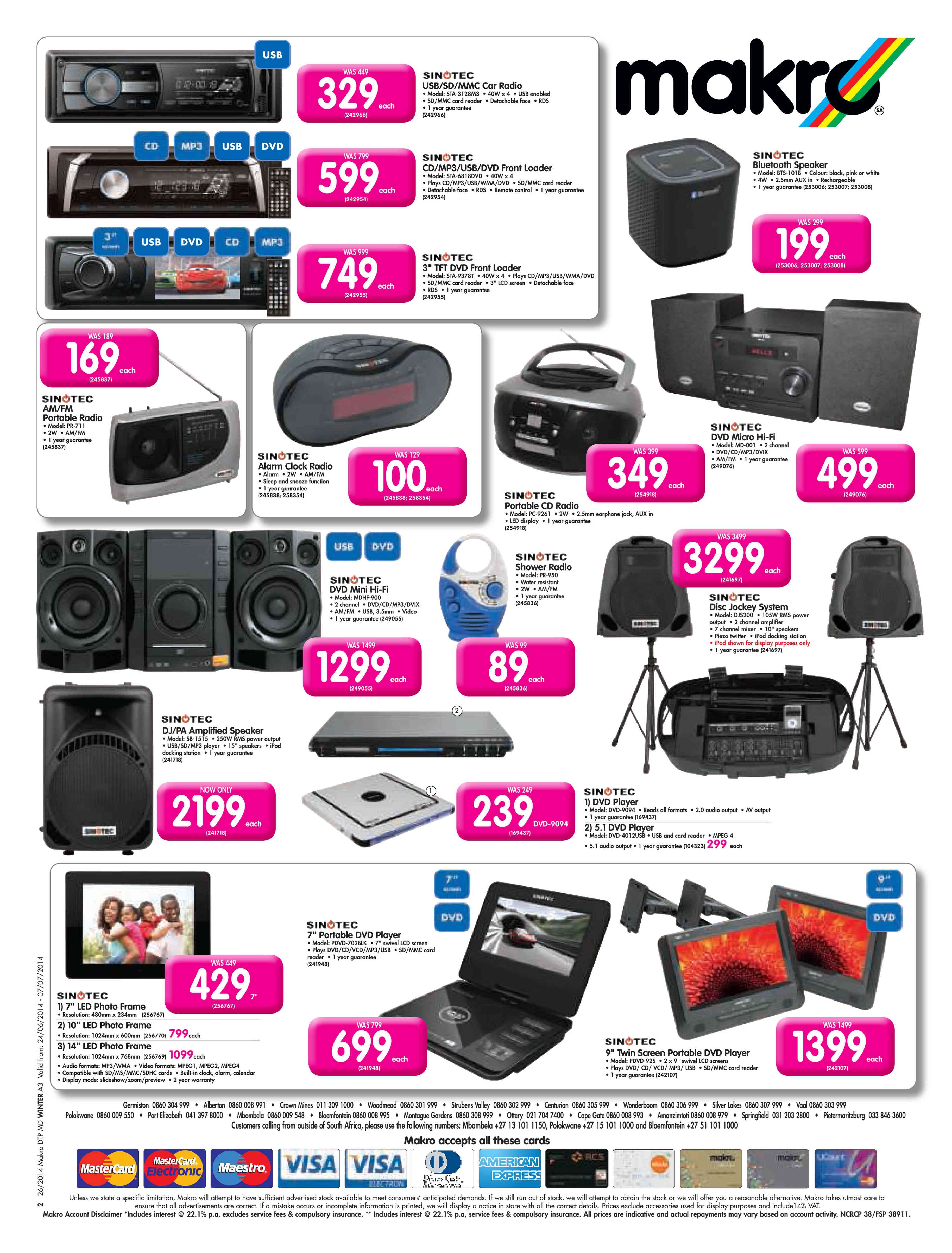 Special Sinotec DVD Mini HiFi MDHF900 — www.guzzle.co.za