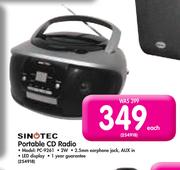 Sinotec Portable CD Radio PC-9261