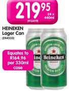 Heineken Lager Can-24x440ml