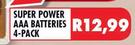 Super Power AAA Batteries 4-Pack