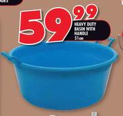 Heavy Duty 51cm Basin With Handle 