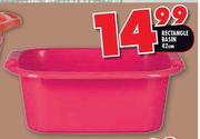 Rectangle Basin-42cm