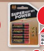 Super Power AA Batteries 4-Pack