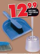 Dust Pan/Toilet Brush-Each