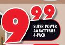Super Power AA Batteries 4-Pack