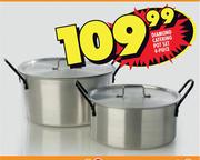 Diamond 4 Piece Catering Pot Set 
