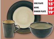 Banded Stone Dinner Plate