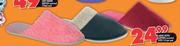 Ladies Hotel Slippers Assorted Sizes 3-8 Per Pair