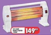 SCE 3-Bar Quartz Heater 1200W