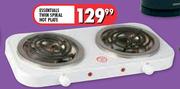 Essentials Twin Spiral Hot Plate