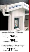 Southpro D Shape PVC Downpipe-3m Length