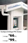 Southpro D Shape PVC Gutter-6m Length