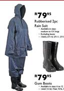 Rubberised 2 Piece Rain Suit