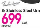 Fuchs Ware 8L Stainless Steel Urn