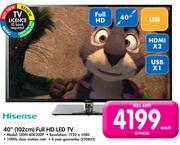 Hisense 40" Full HD LED TV LEDN-40K20DP