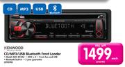 Kenwood CD/MP3/USB Bluetooth Front Loader KDC-BT33U