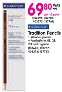 Staedtler Tradition Pencils-Per 12 Pack