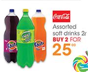 Cocacola Assorted Soft Drinks-2x2L