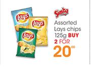 Simba Assorted Lays Chips-2x125g