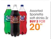 Assorted Sparletta Soft Drinks-2x2L