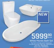 White Mondo Bath Set
