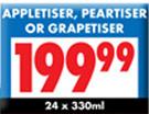 Appletiser, Peartiser Or Grapetiser-24x330ml
