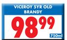 Viceroy 5yr Old Brandy-750ml