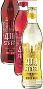 4The Street Rose, White Or Red-24x300ml