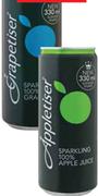 Appletiser, Peartiser Or Grapetiser-24x330ml
