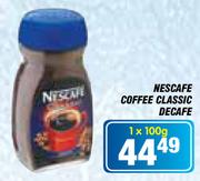 Nescafe Coffee Classic Decafe-1x100g