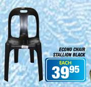 Econo Chair Stallion Black