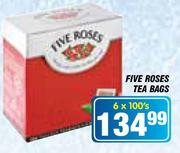 Five Roses Tea Bags-6x100's