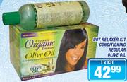 Uot Relaxer Kit Conditioning Regular Olive Oil-Kit