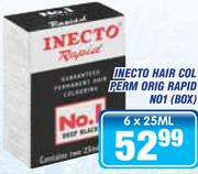 Inecto Hair Col Perm Orig Rapid No1(Box)-6x25ml