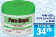 Pure Royal Hair Oil Repair & Grow-200ml
