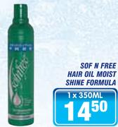 Sofn'Free Hair Oil Moist Shine Formula-350ml