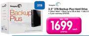 Seagate 3.5" 3TB Backup Plus Hard Drive