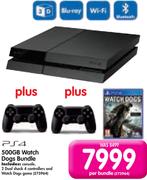 PS4 500GB Watch Dogs Bundle-Per Bundle