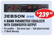 Jebson 4 Band Parametric Equalizer With Subwoofer Output JBEQ440