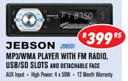 Jebson MP3/WMA Player with FM Radio, USB/SD Slots and Detachable Face JB8501