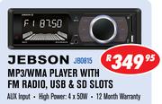 Jebson MP3/WMA Player with FM Radio, USB & SD Slots JB0815