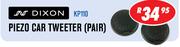 Dixon Piezo Car Tweeter(Pair) KP110