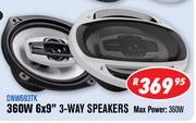 Dixon 360W 6x9" 3 Way Speakers DNW693TK